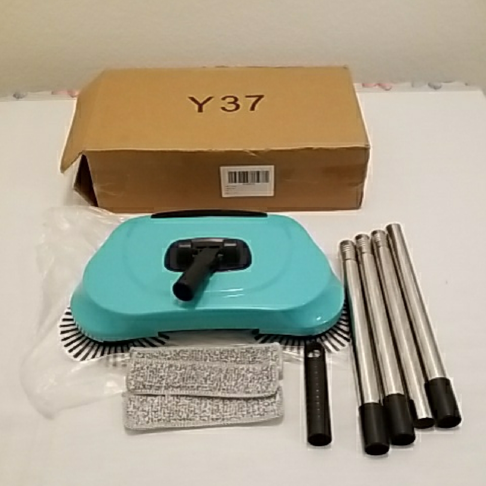 Turquoise Floor Sweeper with Accessories